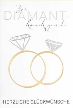 Doppelkarte "Diamanten" - Hochzeit