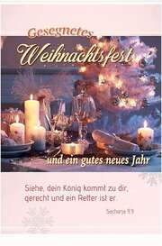 Postkarten Weihnachten: Kerzen, 6 Stück Postkarten Weihnachten: Kerzen, 6 Stück