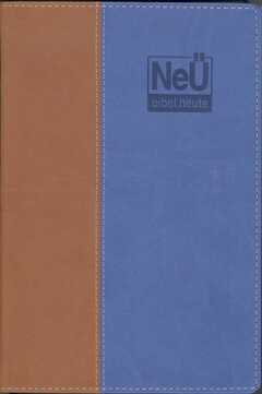 NeÜ Bibel.heute - Standard - zweifarbig Braun/Blau