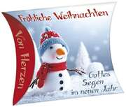 Schafmilchseife Herz "Fröhliche Weihnachten" (Schneemann) Schafmilchseife Herz "Fröhliche Weihnachten" (Schneemann)