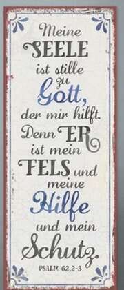 Metallschild lang - Meine Seele Metallschild lang - Meine Seele