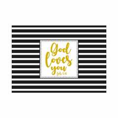 Postkarte "God loves you" - neutral