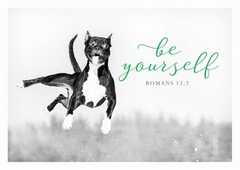 Postkarte - Be yourself