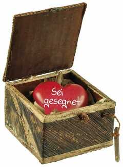 Geschenk-Box mit Herz - Sei gesegnet