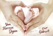 Faltkarte: Von Herzen Segen zur Geburt Faltkarte: Von Herzen Segen zur Geburt