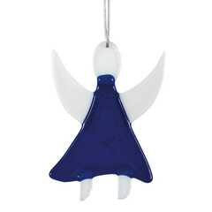 Baumschmuck aus Glas "Engel" - blau Baumschmuck aus Glas "Engel" - blau