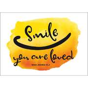 Fensterbild-Postkarten: Smile, you are loved, 4 Stück Fensterbild-Postkarten: Smile, you are loved, 4 Stück