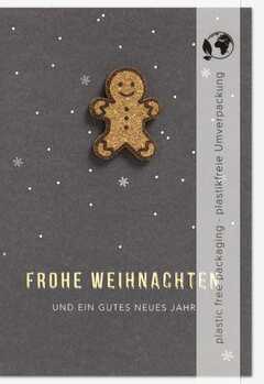 Faltkarte "Frohe Weihnachten" - Lebkuchenmann Faltkarte "Frohe Weihnachten" - Lebkuchenmann