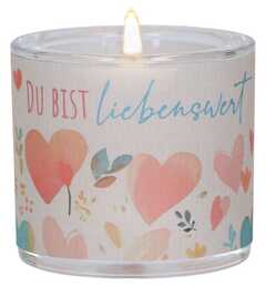 Windlicht LichtMomente "Du bist liebenswert" Windlicht LichtMomente "Du bist liebenswert"
