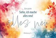 Jahreslosung 2026 - Postkarten "Bunte Farben 10er Set Jahreslosung 2026 - Postkarten "Bunte Farben 10er Set