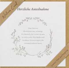 Faltkarte "Herzliche Anteilnahme" Faltkarte "Herzliche Anteilnahme"