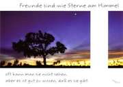 Freunde sind wie Sterne ... - Faltkarte Freunde sind wie Sterne ... - Faltkarte