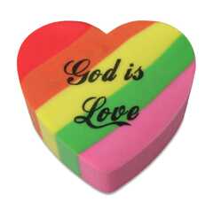 Radiergummi "God is love"