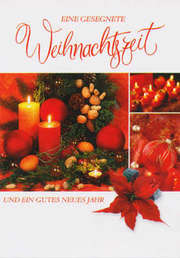 Faltkarten Weihnachten/Neujahr - 5 Stück Faltkarten Weihnachten/Neujahr - 5 Stück