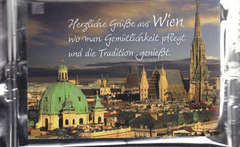 Tee-Postkarte - Herzliche Grüße aus Wien