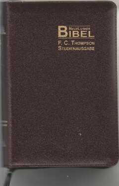 NeueLuther Bibel F.C. Thompson Studienausgabe - Leder/Bordeaux