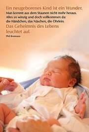 Faltkarte: Ein neugeborenes Kind - Geburt