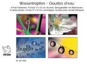 Faltkartenbox Wassertropfen, 4 Stück Faltkartenbox Wassertropfen, 4 Stück