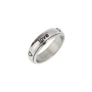 Spin Ring "True love waits ... hearts" - 19mm Spin Ring "True love waits ... hearts" - 19mm