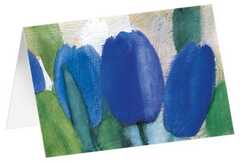 Kunstkarten "Blaue Tulpen" 5 Stk.