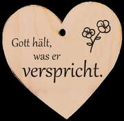 Holzherz - Gott hält, was er verspricht Holzherz - Gott hält, was er verspricht