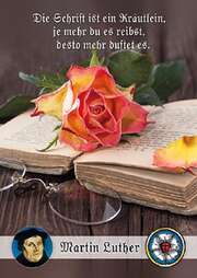 Martin Luther - Postkarten: Die Schrift ist ein Kräutlein, 4 Stück Postkarten: Die Schrift ist ein Kräutlein, 4 Stück