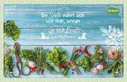 Augustinus - Kräuter-Dip-Postkarte - Die Seele nährt sich Kräuter-Dip-Postkarte - Die Seele nährt sich
