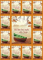 Aufkleber-Gruß-Karten: Ich bin bei euch alle Tage - 12 Stück Aufkleber-Gruß-Karten: Ich bin bei euch alle Tage - 12 Stück