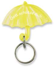 Schlüsselanhänger "Schirm" - gelb