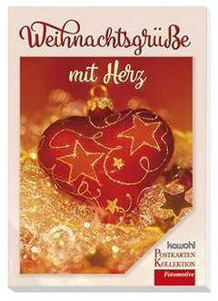 Postkartenbuch: Weihnachtsgrüße mit Herz